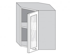 1.60.3у Шкаф настенный (h=720) угловой на 600мм со стекл. дверцей в Югорске - yugorsk.magazin-mebel74.ru | фото
