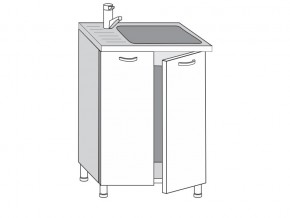 2.60.2мн Шкаф-стол на 600мм под накладную мойку с 2-мя дверцами в Югорске - yugorsk.magazin-mebel74.ru | фото