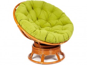 Кресло-качалка Papasan w 23/01 B с подушкой Cognac, флок Олива в Югорске - yugorsk.magazin-mebel74.ru | фото