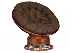 Кресло-качалка Papasan w 23/01 B с подушкой Pecan, ткань Коричневый в Югорске - yugorsk.magazin-mebel74.ru | фото