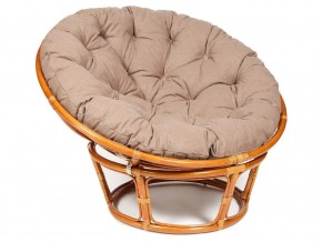 Кресло Papasan 23/01 W с подушкой Cognac, экошерсть Коричневый в Югорске - yugorsk.magazin-mebel74.ru | фото