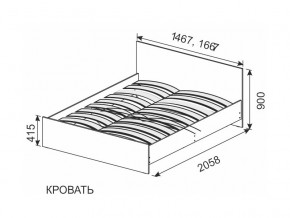 Кровать 1600х2000 ортопедическое основание в Югорске - yugorsk.magazin-mebel74.ru | фото