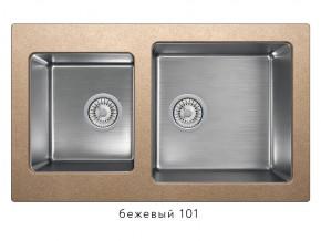 Мойка комбинированная Tolero twist TTS-840 Бежевый 101 в Югорске - yugorsk.magazin-mebel74.ru | фото