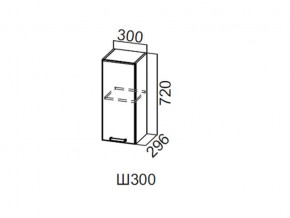 Ш300/720 Шкаф навесной 300/720 в Югорске - yugorsk.magazin-mebel74.ru | фото