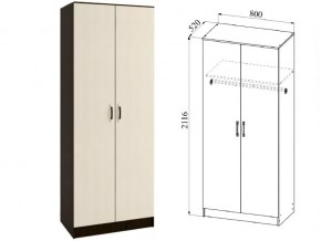 Шкаф 2 двери Ронда ШКР800.1 венге/дуб белфорт в Югорске - yugorsk.magazin-mebel74.ru | фото